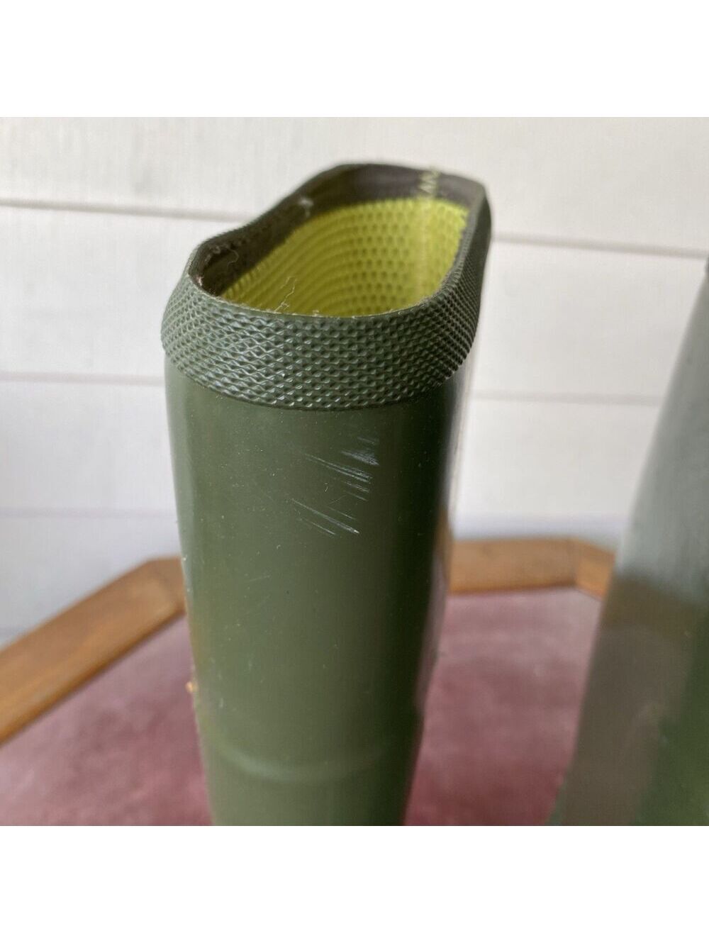 Sorel Tall Rubber Boots Wedge Size 7 Green Womens NL 2527-383 - Picture 4 of 8